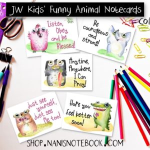 Kids Animal Notecards