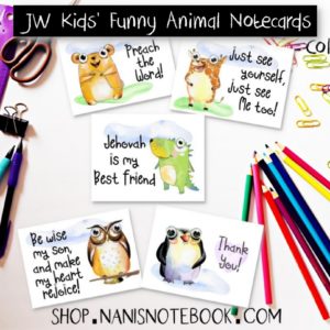 Kids Animal Notecards
