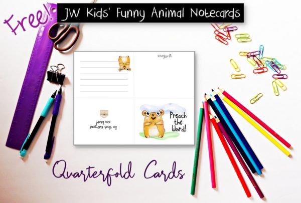 Kids Animal Notecards