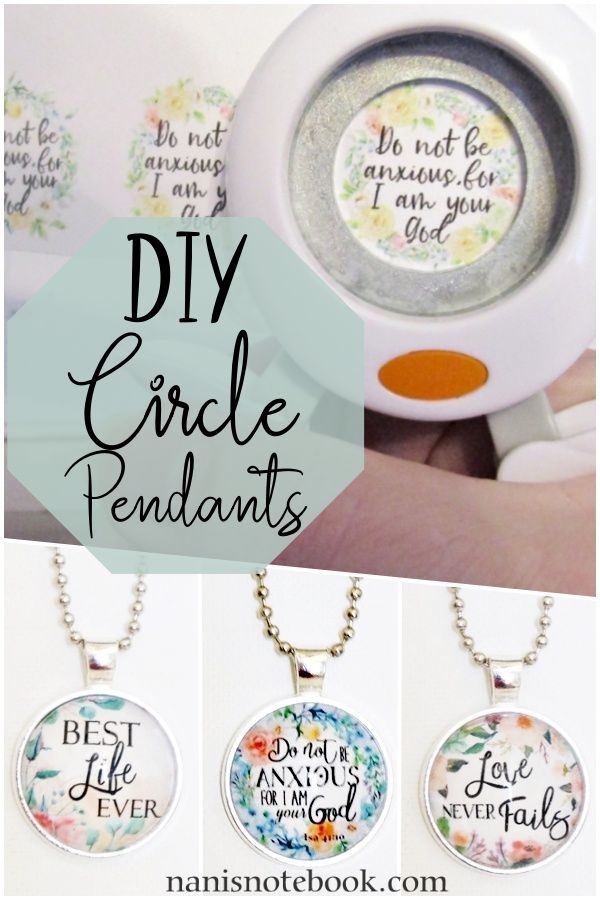 DIY circle pendant jewelry