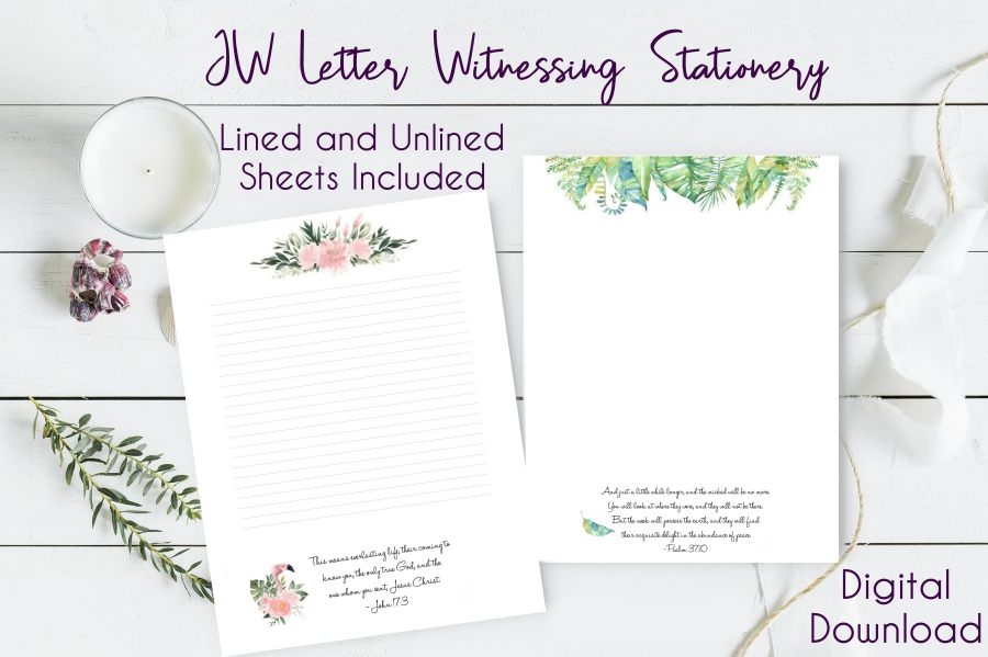 JW Letter Writing Pages – Variety Pack – English & Spanish