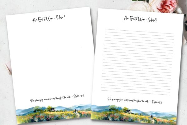 An End to War Stationery - Image 2